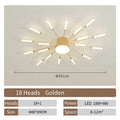 Modern LED Spiral Ceiling Light Luxury Gold Art Fixture For Living Room, Dining Room & Bedroom