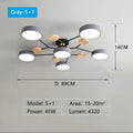 Modern Flush Mount Ceiling Light- Minimalist Modern Chandelier Light Fixture for Living Room, Bedroom & Dining Room