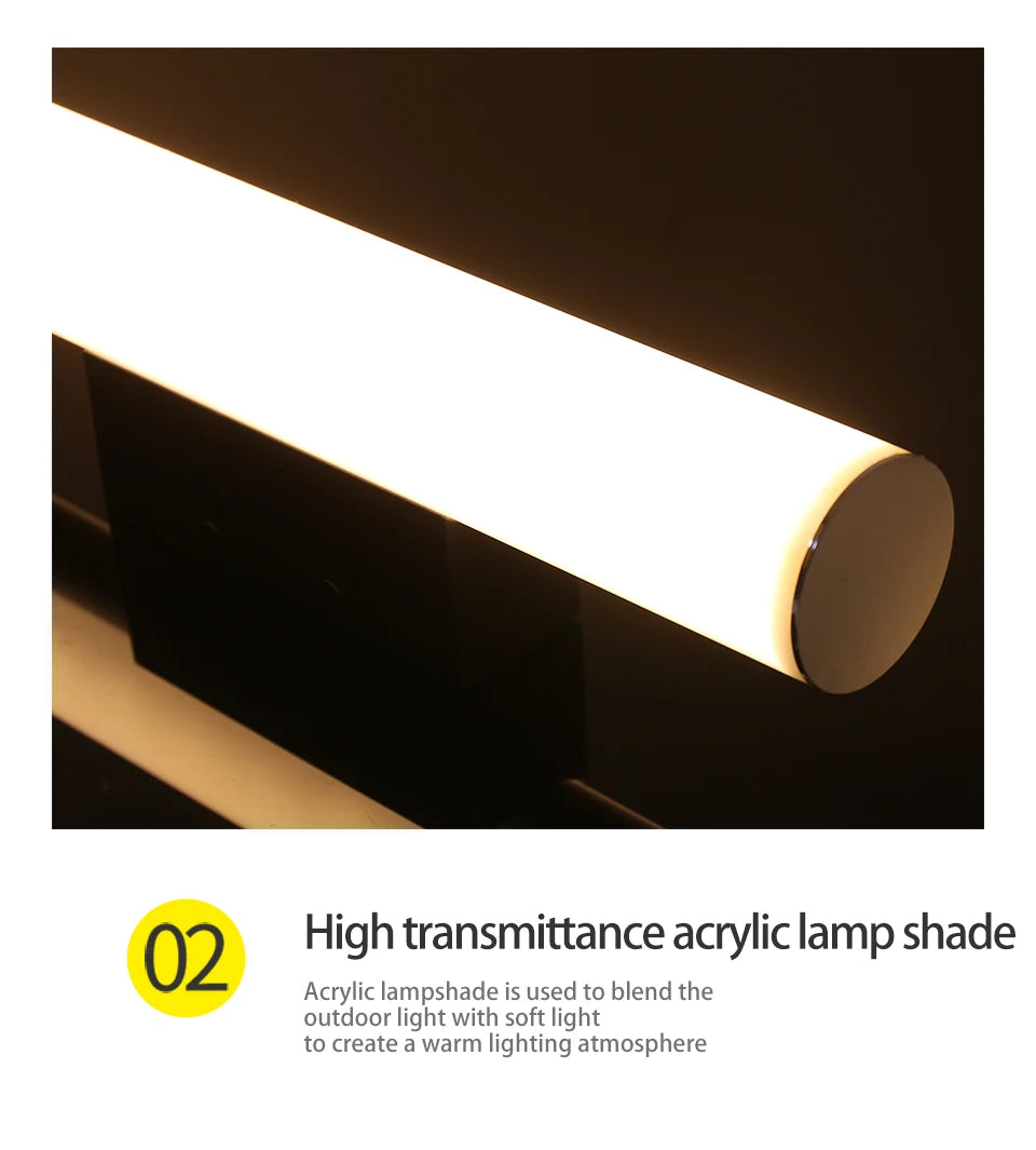 Modern Outdoor LED Wall Light- IP65 Waterproof Exterior Wall Sconce Lighting for Porch, Patio, Garage & Front Door
