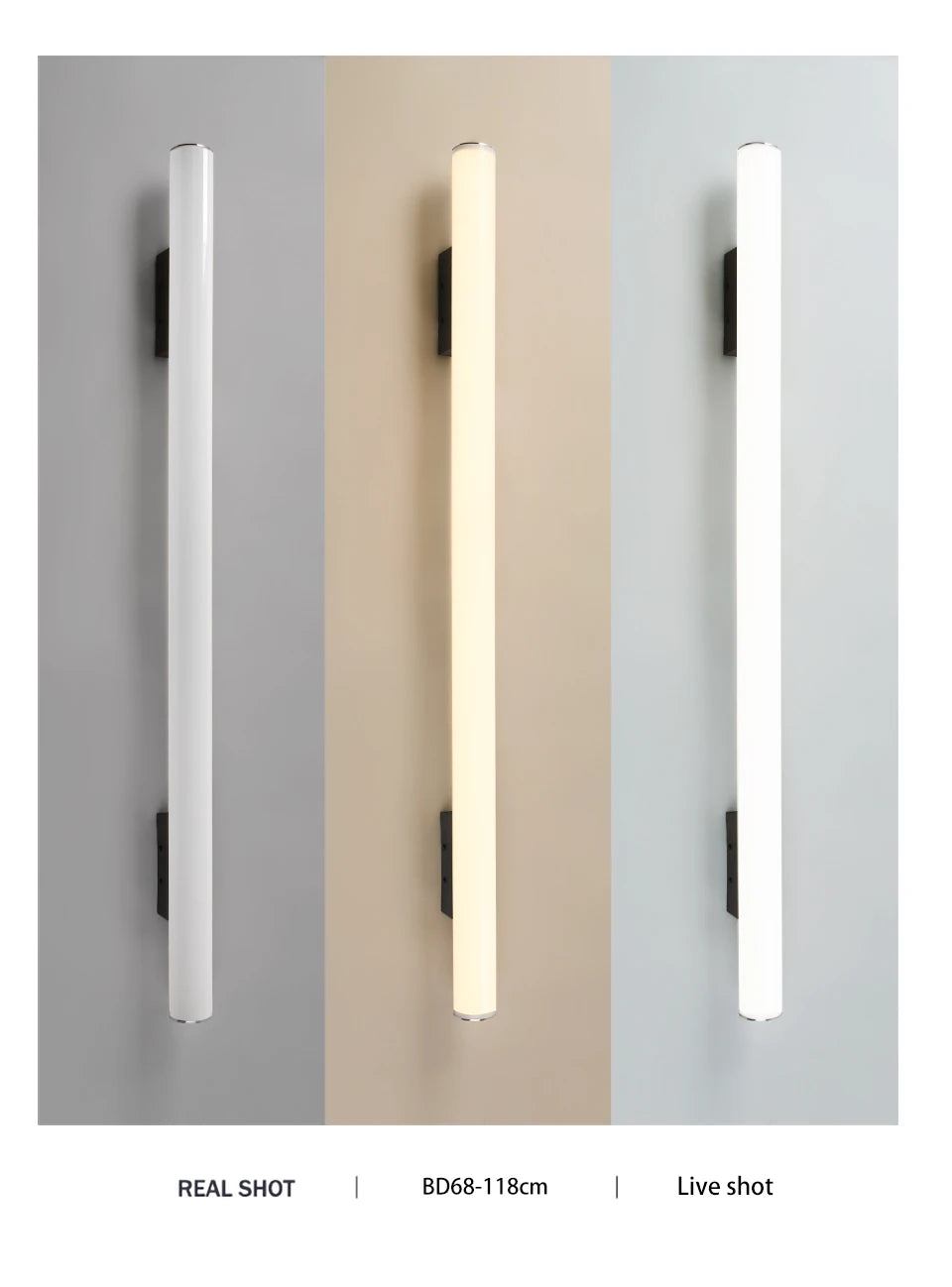 Modern Outdoor LED Wall Light- IP65 Waterproof Exterior Wall Sconce Lighting for Porch, Patio, Garage & Front Door