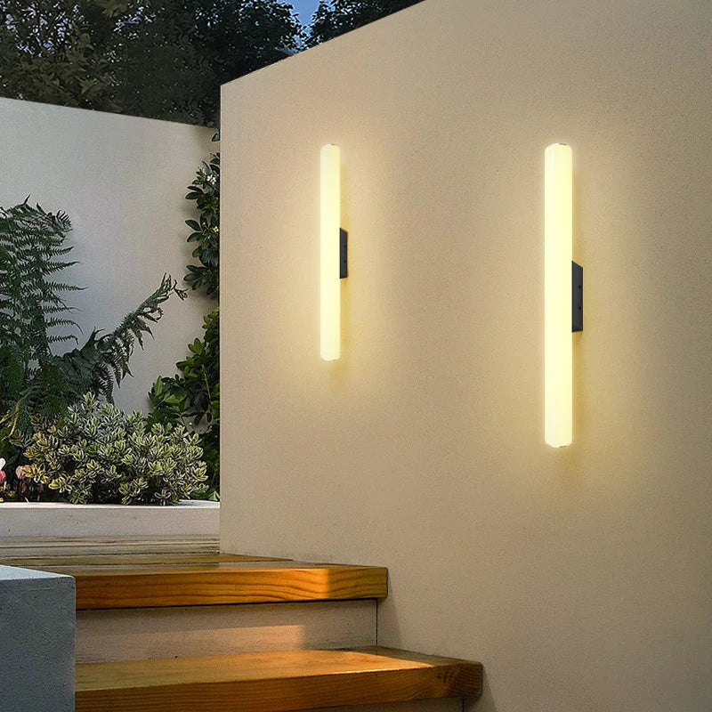 Modern Outdoor LED Wall Light- IP65 Waterproof Exterior Wall Sconce Lighting for Porch, Patio, Garage & Front Door