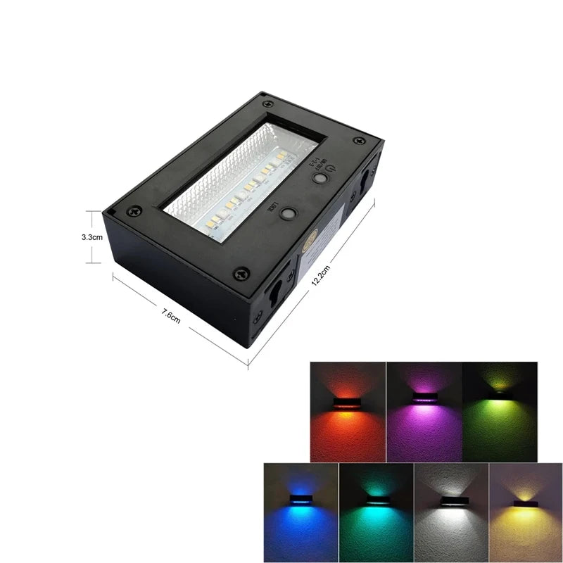 Ultra Bright Outdoor Solar Wall Lights-IP65 Waterproof Solar Powered Wall Sconce for Garden, Patio & Fence