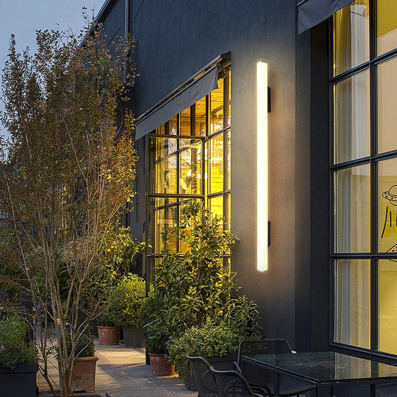 Modern Outdoor LED Wall Light- IP65 Waterproof Exterior Wall Sconce Lighting for Porch, Patio, Garage & Front Door
